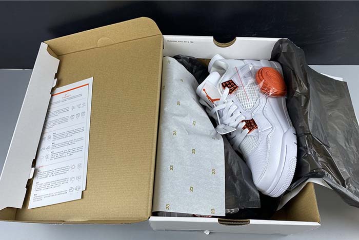 air jordan 4 orange metallic  ct8527-114
