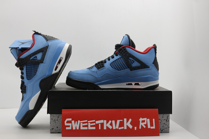 travis scott x air jordan 4 “houston oilers”  university blue 308497-406