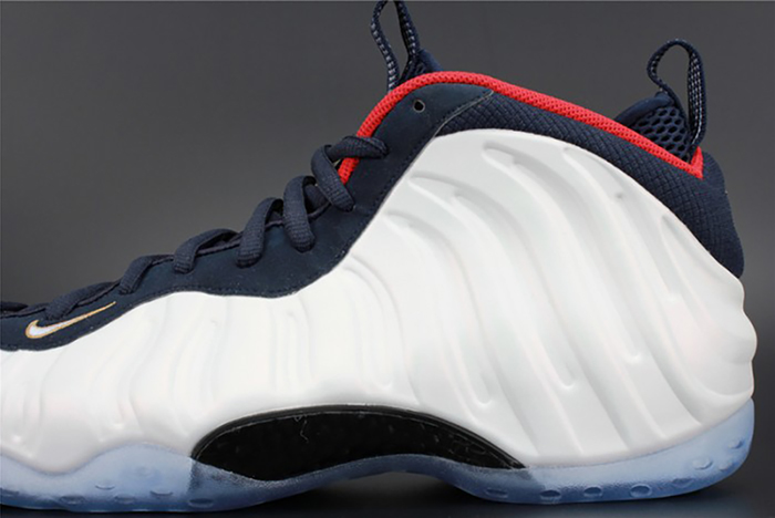 nike air foamposite one "olympic" university red/ white mens 575420-400