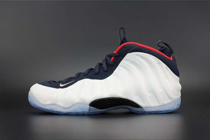 nike air foamposite one "olympic" university red/ white mens 575420-400