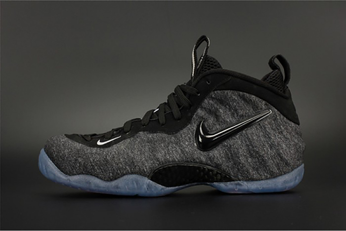 nike air foamposite pro "tech fleece" dark grey mens 624041-007