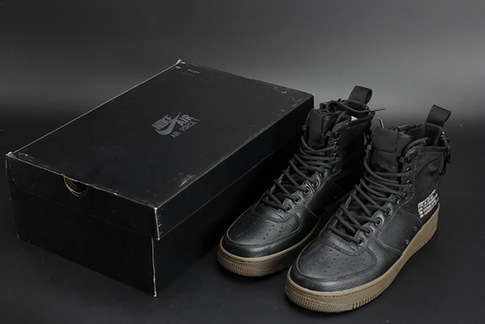 nike sf air force 1 mid "hazel" black 917753-002