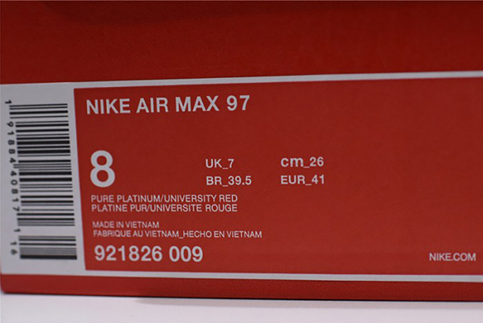 nike air max 97 silver bullet x air max 1 og 921826-009