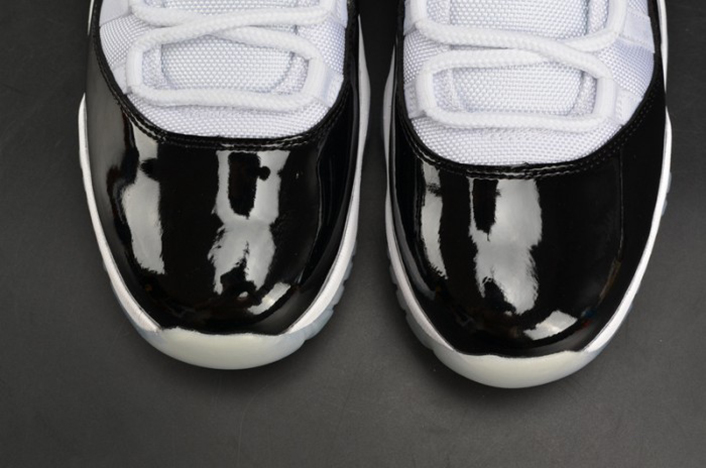 air jordan 11 retro low "concord" black/ white mens 528895-153