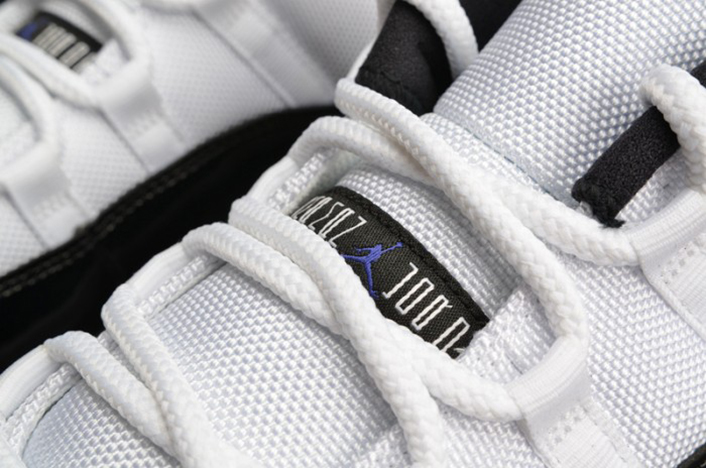 air jordan 11 retro low "concord" black/ white mens 528895-153