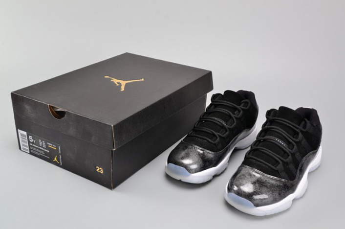air jordan 11 retro low bg (gs) "baron" womens 528896-010